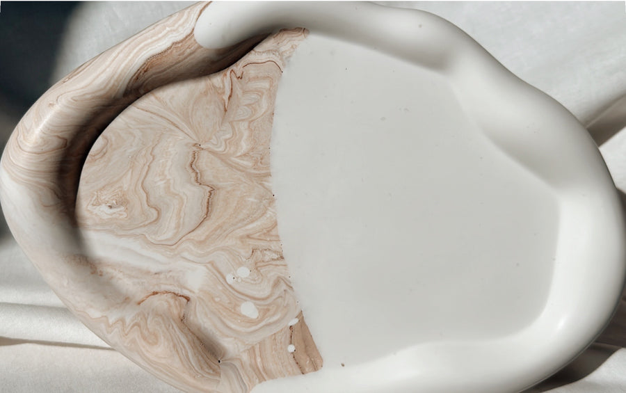 ELORA Petrified Dune Vanity Tray.